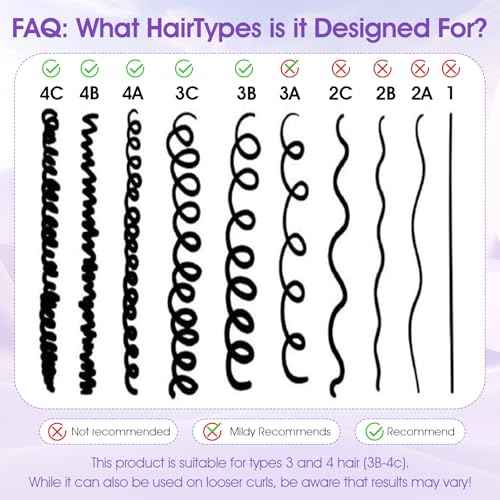 4 Pcs Lock Curly Hair Stretcher and Length Maintainer 13 Inch Hair Stretchers for Natural Hairs Prevent Shrinkage Lock Hairs Styling Tools for Looser and Curly Wave Ringlets (Black)