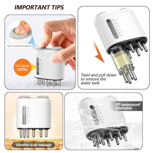Minoxidil Applicator, Hair Oiling Applicator, Root Comb Applicator£¬Scalp Oil Dispenser, 2-in-1 Hair Growth Oil Applicator and Scalp Massager for Hair Treatment and Growth
