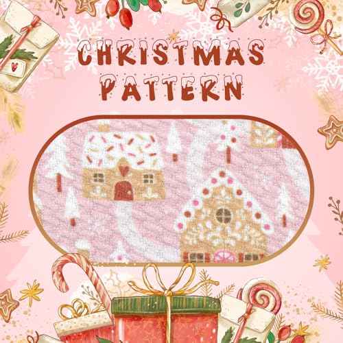 Christmas Knotted Headband for Women Christmas Tree Snowflake Headbands for Girls Snow Headband Christmas Headwear Hair Accessories Pink