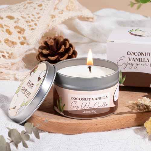 Spa Gift Baskets for Women, Vanilla Coconut Bath and Body Gifts Set for Women, Home Spa Self Care Gift, Relaxing Bath Set for Mom Wife Sister Friends Sister Girlfriend, Mother¡¯s Day Thank You Gifts