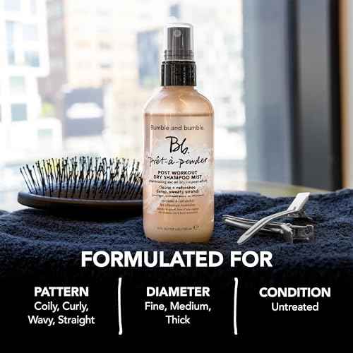 Bumble and bumble. Pr?t-?-powder Post Workout Non-Aerosol Dry Shampoo Hair Mist | Cleanses Sweaty Hair + Eliminates Odor | Curly, Wavy, Straight