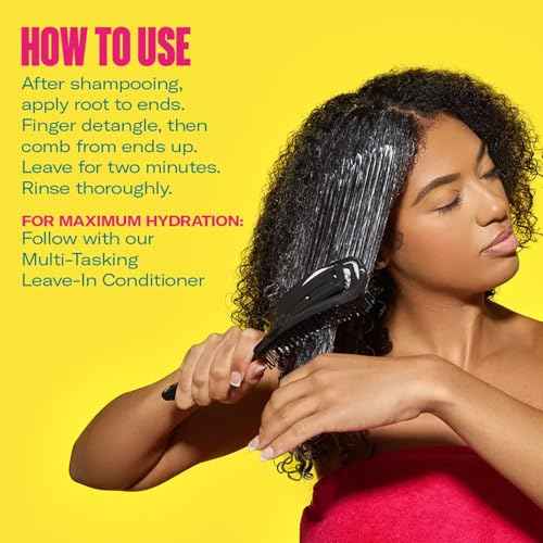 Mielle 2-Minute Deep Conditioner - Kalahari Melon & Aloe Vera Moisturizing Hair Conditioner for Dry, Curly and Textured Hair - Softening, Detangling & Fast-Acting Deep Conditioning Treatment (12 oz)