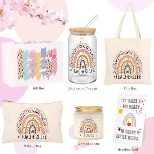 Teacher Gifts for Women, Back to School Gift, End of The Year Teacher Gift Box, Thank You Christmas Baskets Gifts for Teachers