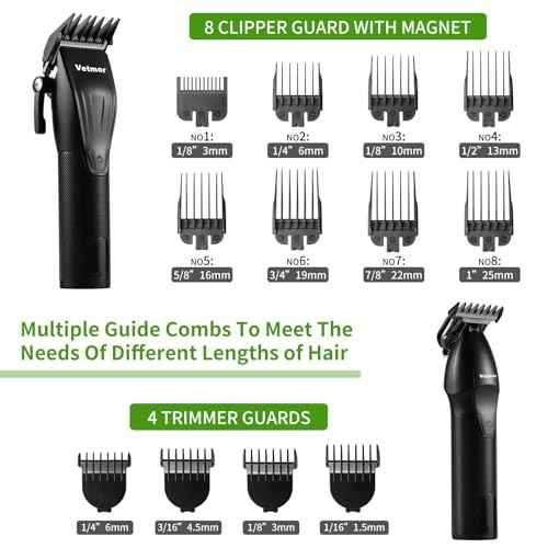 Professional Hair Clipper Set for Men, Complete Haircut Kit