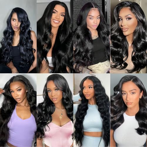 22 Inch Glueless Wigs Human Hair Pre Plucked Pre Cut for Beginner friendly HD Lace Body Wave Lace Wigs Human Hair 180% Density 3 Seconds to Wear Glueless Wigs
