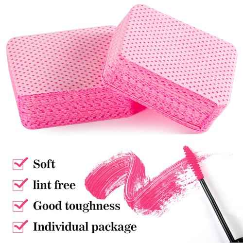 MAQIHAN 1200 Lint Free Nail Wipes - Pink Acetone Nail Polish Remover Wipes Lint Free Nail Wipes Pads Gel Nails No Lint Nail Glue Wipes Eyelash Extensions Toallitas Para U?as Sin Pelusa Nail Supplies