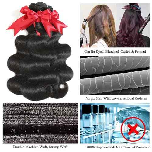 12A Human Hair Bundles 24 Inch Brazilian Body Wave Single Bundles 100% Brazilian Unprocessed Virgin Human Hair 1 Weave Bundle