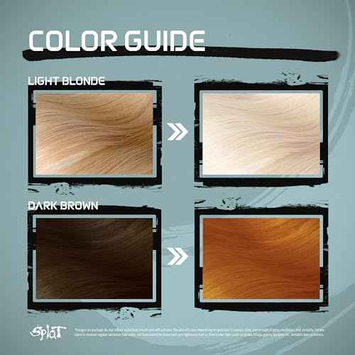 Splat Brilliant Bleach Kit, 1 Application, Includes Oxide, Bleach, Purple Toning Shampoo & Purple Toning Conditioner, Hair Bleach Kit Lifts up to 8 Levels, Vegan & Cruelty Free