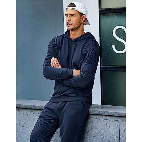 COOFANDY Men's Tracksuit 2 Piece Hoodie Sweatsuit Sets Casual Jogging Athletic Suits