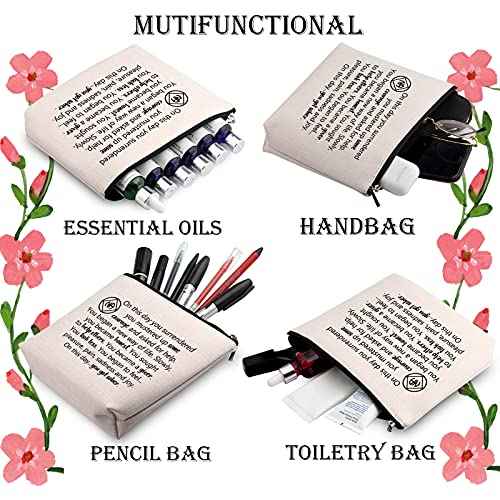 WCGXKO AA Gift NA Gift Addiction Recovery Sobriety Anniversary Zipper Pouch Makeup Bag for Step Sisters Sober Woman (got sober NA)