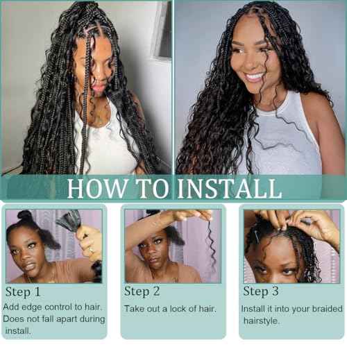 Curly Wave Bulk Human Hair For Braiding No Weft Unprocessed Brazilian Virgin Human Hair Extensions Wet And Wavy Micro Braiding Hair Human Hair Bundles For Boho Braids Natural Color(22inch 2pack/100g)
