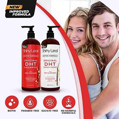 Anti-Hair Loss Shampoo With Biotin, for Men & Women - Sulfate-Free, Natural DHT Blocking Formula for Hair Growth, Thinning Hair Prevention, 16 Oz