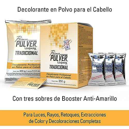 PRIMER PULVER LOQUAY TRADICIONAL, PROFESSIONAL HAIR LIGHTENER 12.3 OZ, AND