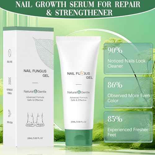 2PCS Natural Nail Repair Care Gel, Nail Repair Care Gel, Nail Growth Repair Serum, Foot Care Cream for Moisturizing and Repairing Feet
