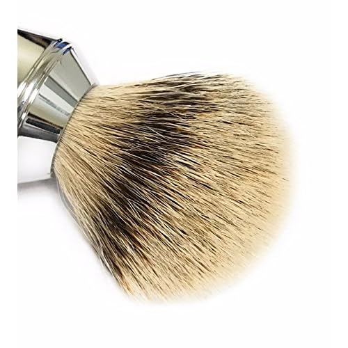 G.B.S Men¡¯s Shave Set, Double Edge Safety Razor, Badger Hair Shaving Brush, Brush and Razor Stand, Chrome Shaving Bowl, Natural Shaving Soap and Blades