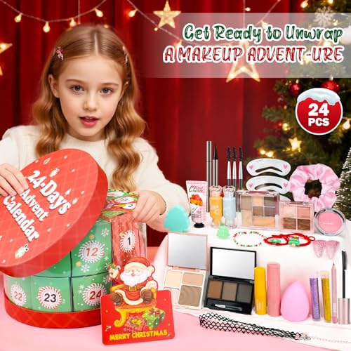 Ponhey Makeup Advent Calendar 2025,24 Days Christams Advent Beauty Calendar,Countdown Calendar For Girls Teens Women Adult,Xmas Holiday Beauty & Cosmetic Surprise Gift