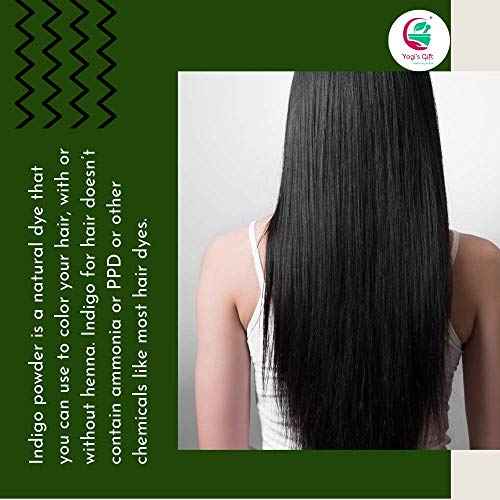Indigo Powder for Hair 2 LB | Ideal for Black and Dark Hair | Indigofera Tinctoria | Black Henna | Natural Hair color | By Yogi's Gift¢ç