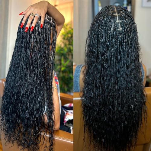Super Wave Bulk Human Hair 100% Unprocessed Brazilian Virgin Human Hair Extensions Bundles for Braiding Hair Wet and Wave Micro Human Hair (1Pack-4PCS, 22inch, Natural Black)