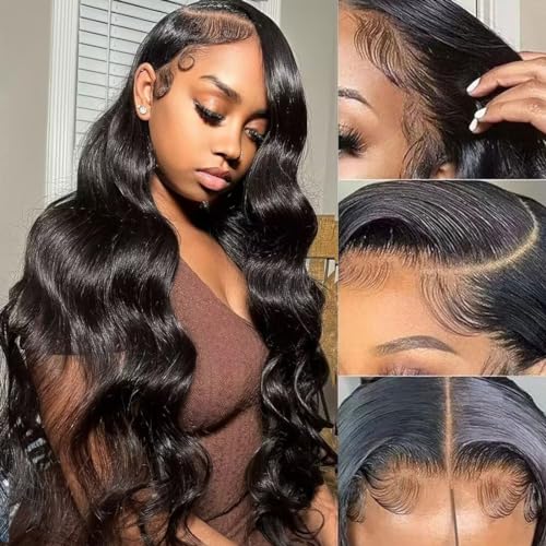 22 Inch Full Lace Front Wigs Human Hair Body Wave HD Lace Frontal Wig 180% Density Glueless Human Hair Wigs for Black Women 13x4 Lace Front Wigs Human Hair Pre Plucked Body Wave Wig Human Hair
