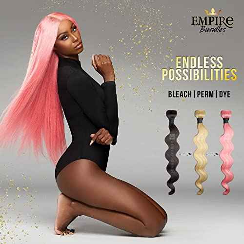 Sensationnel Empire Bundles- Straight 10a Tangle Shed Free Human Hair for Weaving and Sew in Styles - 1 pack (18 inch, NATURAL)