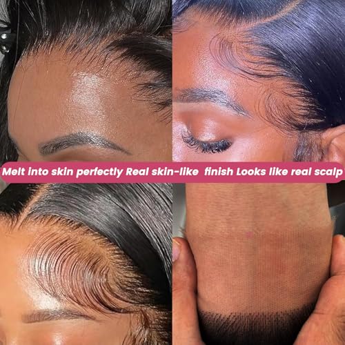5x5 18 inch HD Lace Closure Human Hair Skin-like 0.1mm thin frontal 100% Virgin Hair pre plucked Natural Black Straight