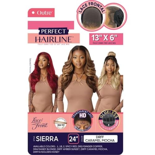 Outre Lace Front Wig - Perfect Hair Line 13X6 - Sierra (DRFF CARAMEL MOCHA)
