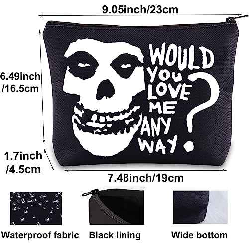 BWWKTOP Music Band Album Cosmetic Makeup Bag Song Lyrics Gift Would You Love Me Anyway Makeup Zipper Pouch Bag Singer Merchandise (Would you love)