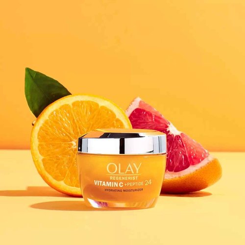 Olay Regenerist Vitamin C + Peptide 24 Face Moisturizer, 1.7 Ounce (2 Count)