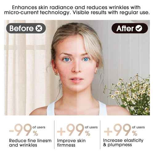 Face & Neck Massager | White LED Red-Light-Therapy-for-Face and Neck, Red Light Therapy Wand, 3 Color Led Massager for Skin Care