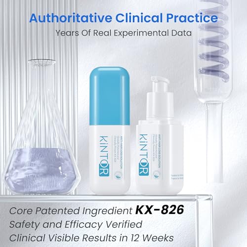 KINTOR 0.5% KX-826 Hair Growth Spray DHT Blocker Hair Regrowth Products,Nourish Hair follicles,Hair Oil Control Products For Men&Women-1 Month Supply 60ml