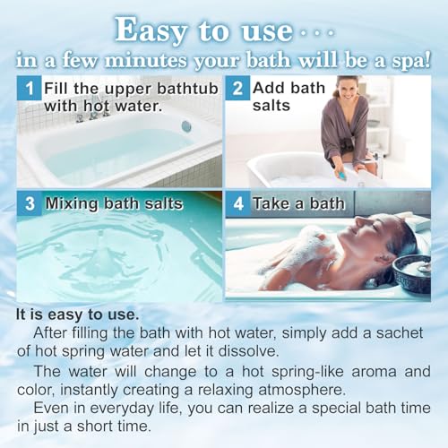 Japanese Hot Spring Bath Salt Onsen Thick Creamy Texture, Powder 600g (15 Baths) (Onso Cloudy)