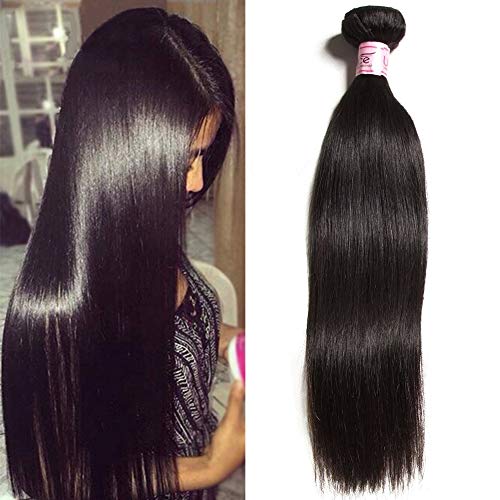 Unice Hair 10a Malaysian Straight Hair 1 Bundle Virgin Unprocessed Human Hair Weft Extensions Natural Color (20 inch)