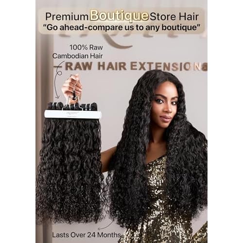 TRIIPPY Raw Water Wave Human Hair Single Bundle,Triple Lifespan Than Regular Virgin Hair No.1 Sales Of Raw Hair Bundles(14 Inches) Keep Soft and Smooth After Multiple Washes 100% Indian Raw Hair