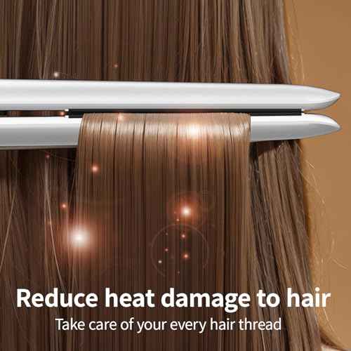 Shine Therapy 1" Hair Straightener. Ceramic Flat Iron with Argan Oil & Keratin. Reduces frizz, Makes Hair shinier & Smoother. an Outstanding Styling Tool.