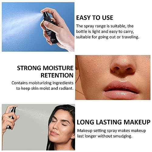 Kaely 2IN1 Hydrating Setting Spray for Face,Primer Face Makeup Matte Dewy Finish,Waterproof Setting Spray for Makeup Long Lasting,Oil Control,maquillaje Up To 16 Hours,Vegan & Cruelty-Free