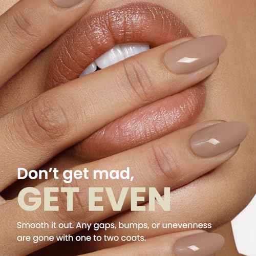 LONDONTOWN kur Nail Ridge Filler - Smoother - Strengthener - Filler for Damaged Uneven Nails - Fortifying, Self Leveling Base, Vegan, Cruelty Free, Paraben Free, 0.4 fl oz