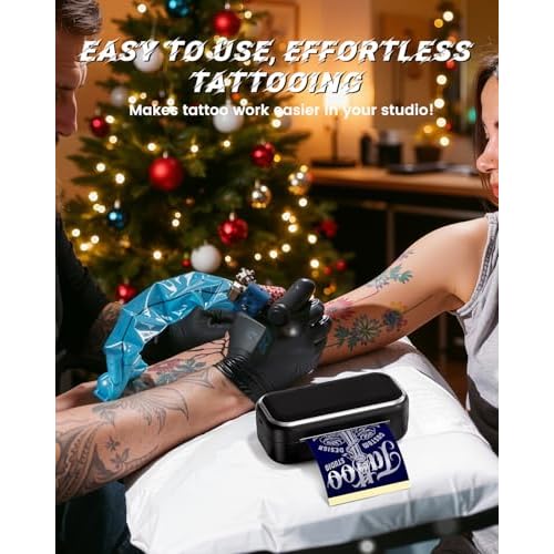 Memoqueen Tattoo Stencil Printers for Tattooing, TP31 Mini Tattoo Stencil Printer Machine for Gift to Enthusias, Beginners, Artists, with 30pcs Tattoo Transfer Paper, Compatible with iOS & Android