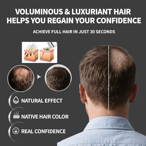 Hair Building Fibers Refill Pack - 100g Instant Thickening Fibers for Men & Women, Natural Cotton Powder, Wind/Rain Resistant, For All Hair Fiber Applicator Bottles (Medium brown)