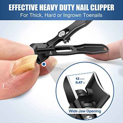 German Nail Clippers for Men with Catcher, Stocking Stuffers for Men Large Toenail Clippers for Thick Nails, Heavy Duty Ultra Anti-Splash Toe Nail Cutter, Christmas Xmas Presents Gifts for Adults