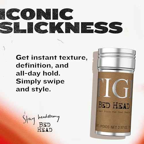 TIGI Bed Head Hair Wax Stick ? Strong Hold with Triple Wax Formulation for Slick Back Hair Styling and Smoothing Flyaways, 2.57 oz