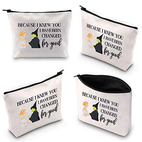 WCGXKO Musical Lover Gift for Best Friend Because I Knew You I Have Been Changed For Good Make Up Bag (Changed For Good)