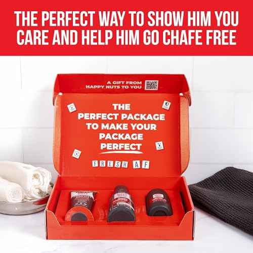 HAPPY NUTS - Nuts About You Anti Chafing Deodorant Essentials Bundle Kit - Gift Set for Men to Stay Fresh All Year Long