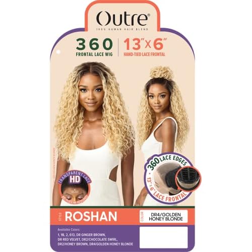 Outre 360 Frontal Lace Wig 13"x6" Hand Tied Lace Frontal ROSHAN (DR Ginger Brown)