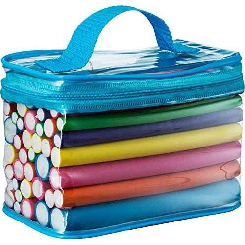 Salon Heatless Flexible Hair Rollers Curlers 42-pack 7" Soft Foam Flexi Twist Curling Rods for Short Long Hair