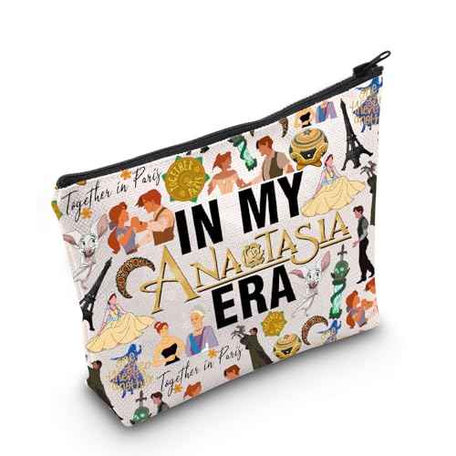 WCGXKO Princess Movie Gift Musical Lover Gift In My AnastaEra Makeup Bag Princess Fans Merch (Anasta Bag)