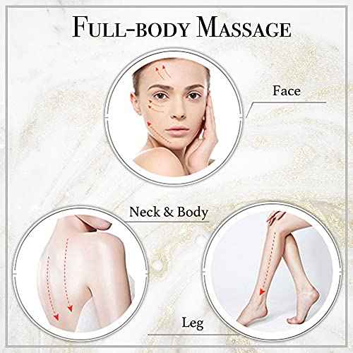 Gua Sha & Jade Roller 3 in 1, Face Roller, Guasha Facial Massage Skin Care Tool Set, Massager for Removal of Wrinkles & Eye Puffiness, Anti-Aging & Body Relaxation