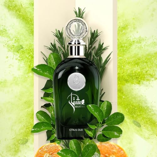 my perfumes Arabiyat Prestige Ishatar Citrus Oud EDP Eau de Parfum For Women And Men (Unisex), 110 ml Made in UAE