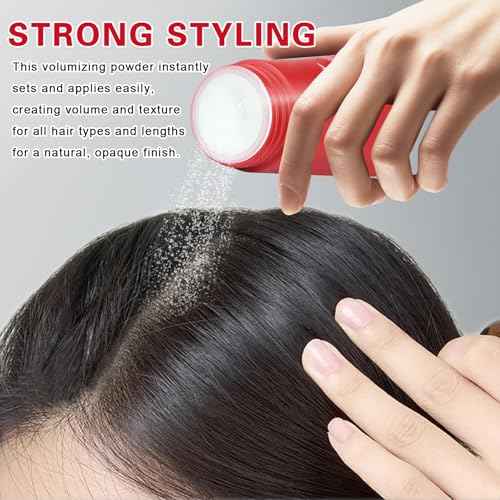 DAMUSI Hair Mattifying Volumizing Texturizing Powder for Men Women Fluffy Hair Texture Volume Styling Powder Matte Finish Oil Control Natural Look Easy to Apply(1PC/0.88oz)