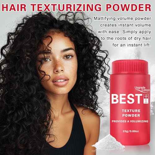 DAMUSI Hair Mattifying Volumizing Texturizing Powder for Men Women Fluffy Hair Texture Volume Styling Powder Matte Finish Oil Control Natural Look Easy to Apply(1PC/0.88oz)