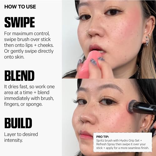 Milk Makeup Cooling Water Jelly Tint ? Long-Lasting Sheer Lip + Cheek Stain with Firming Vegan Collagen + Hydrating Aloe ? Transfer Proof, Buildable Lip Tint + Blush
